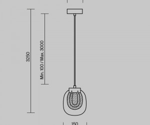 Подвесной светильник Maytoni MOD367PL-L3BSK