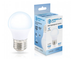 451106 LED G45 11W IC E27 6400K 175-265V