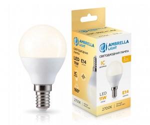 451113 LED P45 11W IC E14 2700K 175-265V