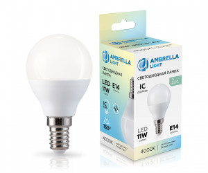 451114 LED P45 11W IC E14 4000K 175-265V