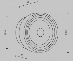 Настенный светильник (бра) Maytoni MOD493WL-L6BSK2