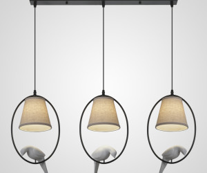 Подвесной светильник PS7517-3 WT+BK 000062592