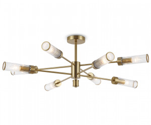 LH55162/8 BS/CL латунь/прозрачный E14/8 max 40W D930*330