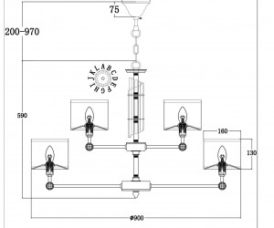 Люстра Maytoni MOD088PL-15BS