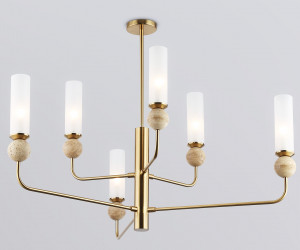 LH53251/6 BS/FR латунь/белый матовый E14*6 max 40W D1050*1445