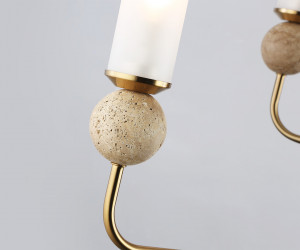 LH53251/6 BS/FR латунь/белый матовый E14*6 max 40W D1050*1445