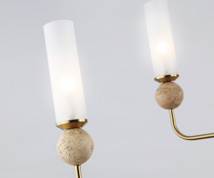 LH53251/6 BS/FR латунь/белый матовый E14*6 max 40W D1050*1445