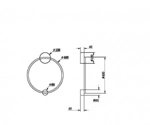 Настенный светильник (бра) Maytoni MOD005WL-L24BSK