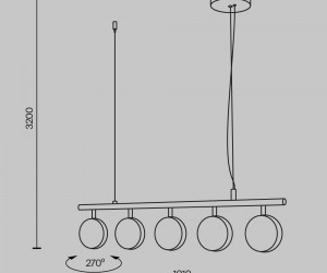 Подвесной светильник Maytoni MOD299PL-L48BC3K