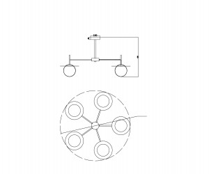 Подвесной светильник Freya FR5202PL-05BS