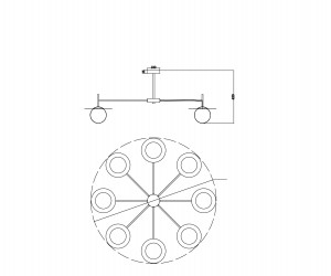 Подвесной светильник Freya FR5202PL-08BS