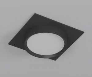 DK2091-BK Встраиваемый светильник FLAT, IP 20, до 15 Вт, GX53, LED, черный, алюминий