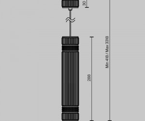 Подвесной светильник Maytoni MOD475PL-01B