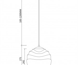 Подвесной светильник Maytoni P074PL-01BS