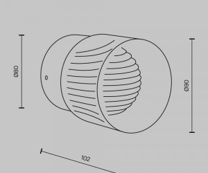 Настенный светильник (бра) Maytoni MOD480WL-L6BS3K