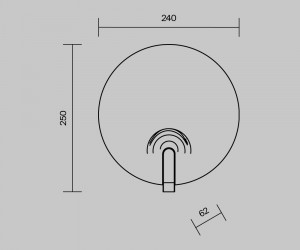 Настенный светильник (бра) Maytoni MOD481WL-L8BS3K