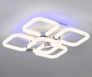 FA3861/4+1 WH белый 70W 3000K-6400K+RGB 400*400*115 (ПДУ РАДИО 2.4G)