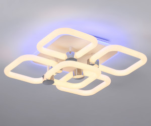 FA3861/4+1 WH белый 70W 3000K-6400K+RGB 400*400*115 (ПДУ РАДИО 2.4G)