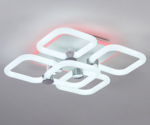 FA3861/4+1 WH белый 70W 3000K-6400K+RGB 400*400*115 (ПДУ РАДИО 2.4G)