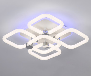 FA3861/4+1 WH белый 70W 3000K-6400K+RGB 400*400*115 (ПДУ РАДИО 2.4G)