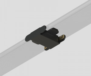 Соединитель прямой для треков Air, серия Base, пластик, чёрный