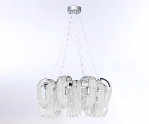 TR5377/8 CH/CL хром/прозрачный E14*8 max 40W D600*300