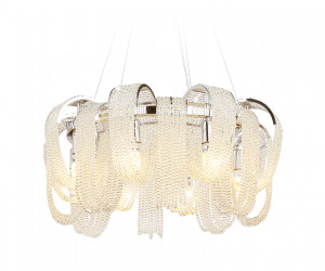 TR5377/8 CH/CL хром/прозрачный E14*8 max 40W D600*300