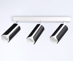 TN51605/3 BK/WH черный/белый GU10/3 380*60*195