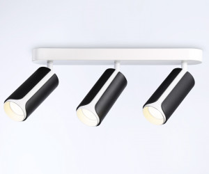 TN51605/3 BK/WH черный/белый GU10/3 380*60*195