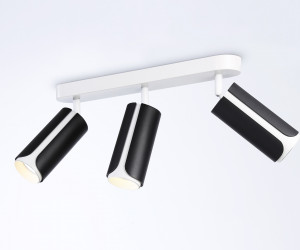 TN51605/3 BK/WH черный/белый GU10/3 380*60*195