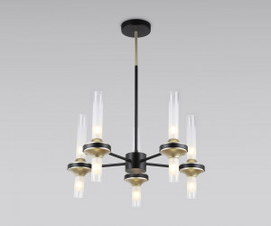 LH55351/10 BK/CGD/CL черный/золото/прозрачный G9/10 max 30W D550*690