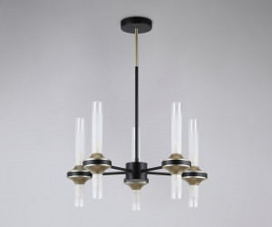 LH55351/10 BK/CGD/CL черный/золото/прозрачный G9/10 max 30W D550*690