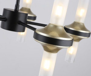 LH55351/10 BK/CGD/CL черный/золото/прозрачный G9/10 max 30W D550*690