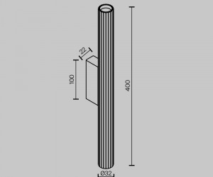 Настенный светильник (бра) Technical C082WL-12W2.7K-BS