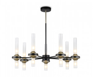 LH55353/14 BK/CGD/CL черный/золото/прозрачный G9/14 max 30W D750*690