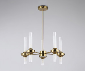 LH55358/10 BS/CL латунь/прозрачный G9/10 max 30W D550*690