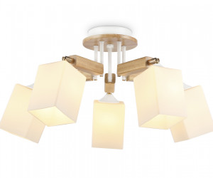 TR9518/5 WH/GD/FR белый/золото/белый матовый E27*5 max 40W D670*260