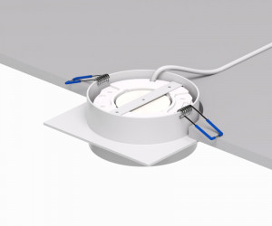 DK2091-WH Встраиваемый светильник FLAT, IP 20, до 15 Вт, GX53, LED, белый, алюминий