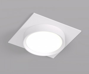 DK2091-WH Встраиваемый светильник FLAT, IP 20, до 15 Вт, GX53, LED, белый, алюминий