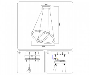 FL406 CF кофе 84W D600*1100 (ПДУ РАДИО 2.4)