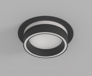 DK2100-BK Встраиваемый светильник NIKO, IP 20, до 15 Вт, GX53, LED, черный, акрил, алюминий