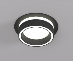 DK2100-BK Встраиваемый светильник NIKO, IP 20, до 15 Вт, GX53, LED, черный, акрил, алюминий