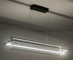 FL5737/2+2 BK черный 45W 3000K/4200K/6400K 900*220*1300 (без ПДУ)