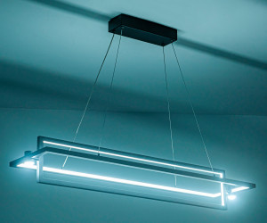 FL5737/2+2 BK черный 45W 3000K/4200K/6400K 900*220*1300 (без ПДУ)