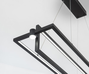 FL5737/2+2 BK черный 45W 3000K/4200K/6400K 900*220*1300 (без ПДУ)