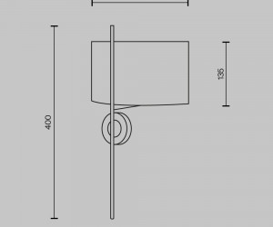 Настенный светильник (бра) Maytoni MOD437WL-02BG