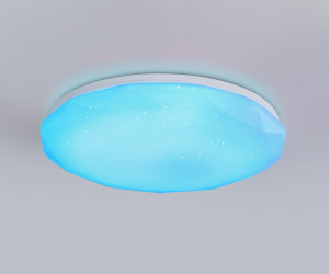 FZ417 WH белый IP20 46W 3000K-6500K+RGB D380*60 (ПДУ ИК)