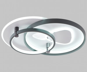 FL5051 WH/GR белый/серый 105W 3000K-6400K 480*480*100 (ПДУ РАДИО 2.4G)