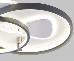 FL5051 WH/GR белый/серый 105W 3000K-6400K 480*480*100 (ПДУ РАДИО 2.4G)