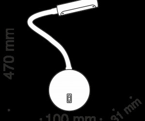 Настенный светильник (бра) Technical C035WL-L3B3K